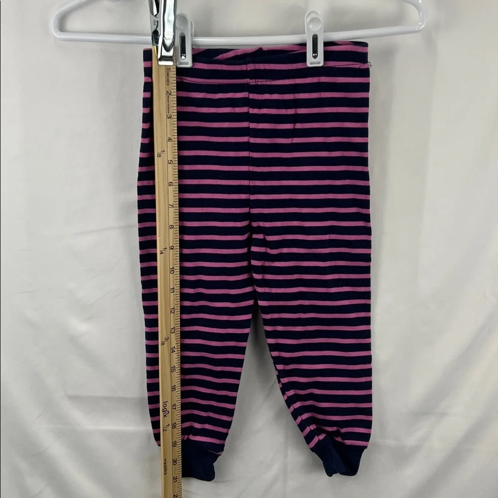 Girl’s Pajama Bottoms - Size 4 to 5 - Pink and Navy Striped